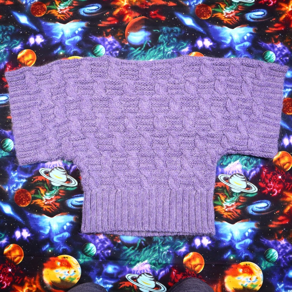 Linea Maglia Chunky Knit Mohair Wool Sweater M